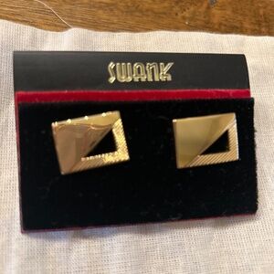Retro Swank men’s gold  tone cuff links